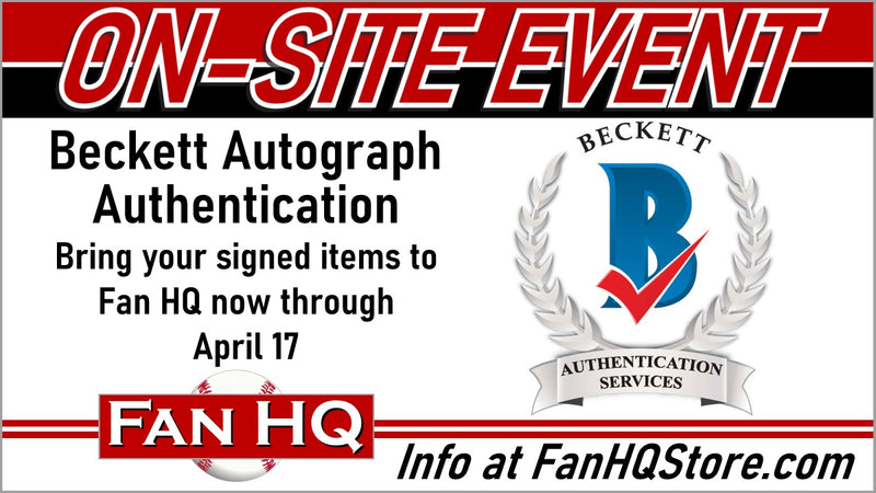 Beckett On-Site Authentication Event! Accepting items now thru April 17!