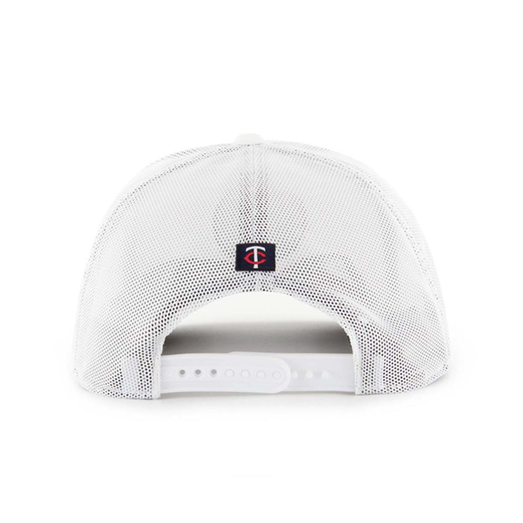 Minnesota Twins '47 Brand White Fairway Trucker Snapback Hat Hats 47 Brand   