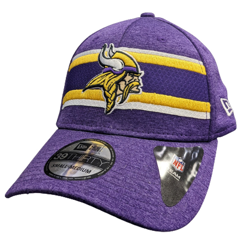 Minnesota Vikings New Era Purple Stripe 39THIRTY Stretch Fit Hat Hats New Era   