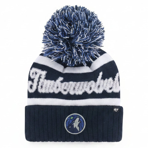 Minnesota Timberwolves '47 Brand Navy Spirited Cuff Knit w/ Pom