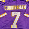 Randall Cunningham Autographed Purple Pro-Style Jersey Autographs FanHQ   