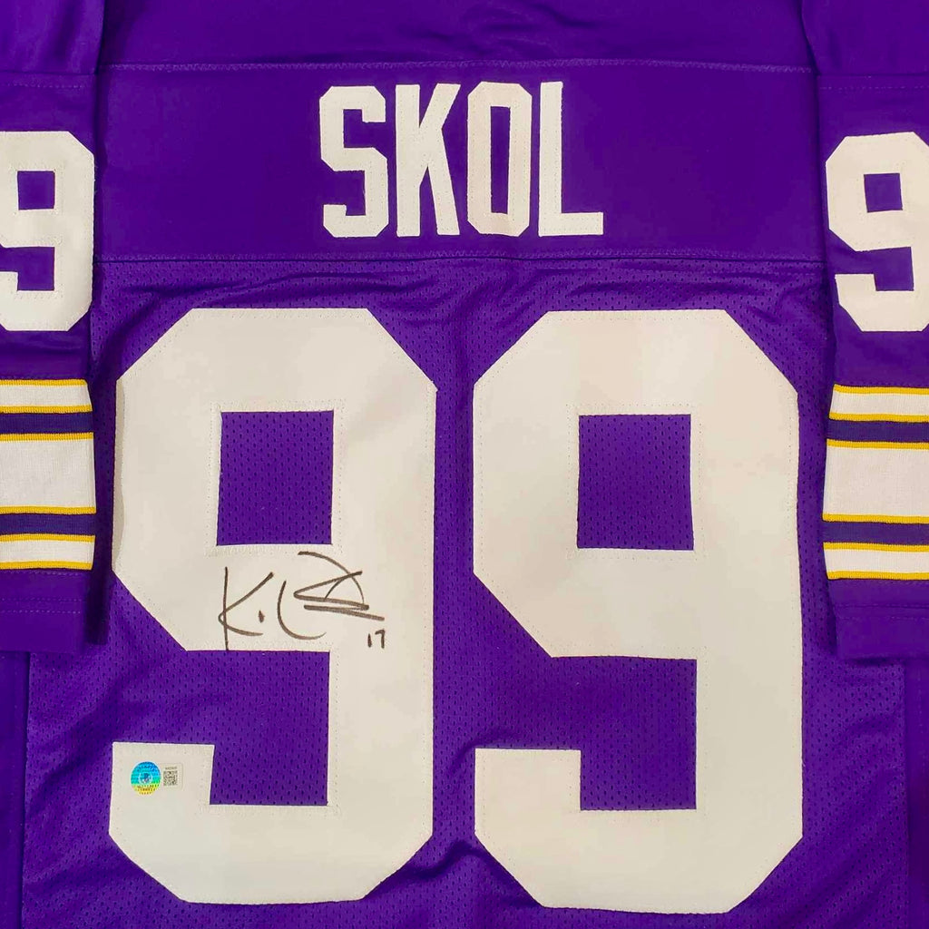 K.J. Osborn Autographed "SKOL" Purple Throwback Pro-Style Jersey Autographs FanHQ   