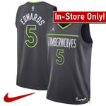 AVAILABLE IN-STORE ONLY! Anthony Edwards Nike Charcoal Minnesota Timberwolves Replica Statement Edition Swingman Jersey Jerseys Nike   