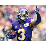 Jordan Addison Autographed Minnesota Vikings 16x20 Photo w/ 1st NFL TD Inscription Autographs FanHQ Number 1/23  