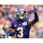Jordan Addison Autographed Minnesota Vikings 16x20 Photo w/ 1st NFL TD Inscription Autographs FanHQ Number 3/23  