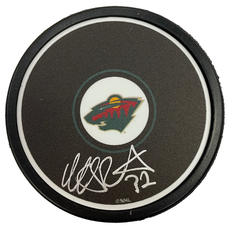 Niklas Backstrom Autographed Minnesota Wild Logo Puck – Fan HQ