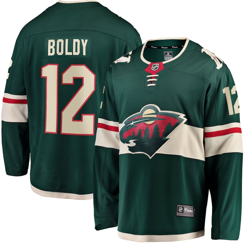 Matt Boldy Minnesota Wild Green Fanatics Breakaway Replica Jersey