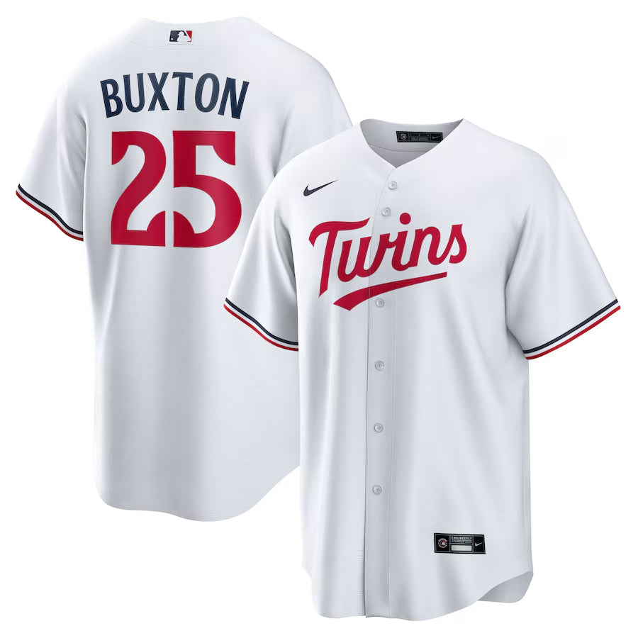 AVAILABLE IN-STORE ONLY! Byron Buxton Minnesota Twins Nike White Home Replica Jersey Jersey Nike