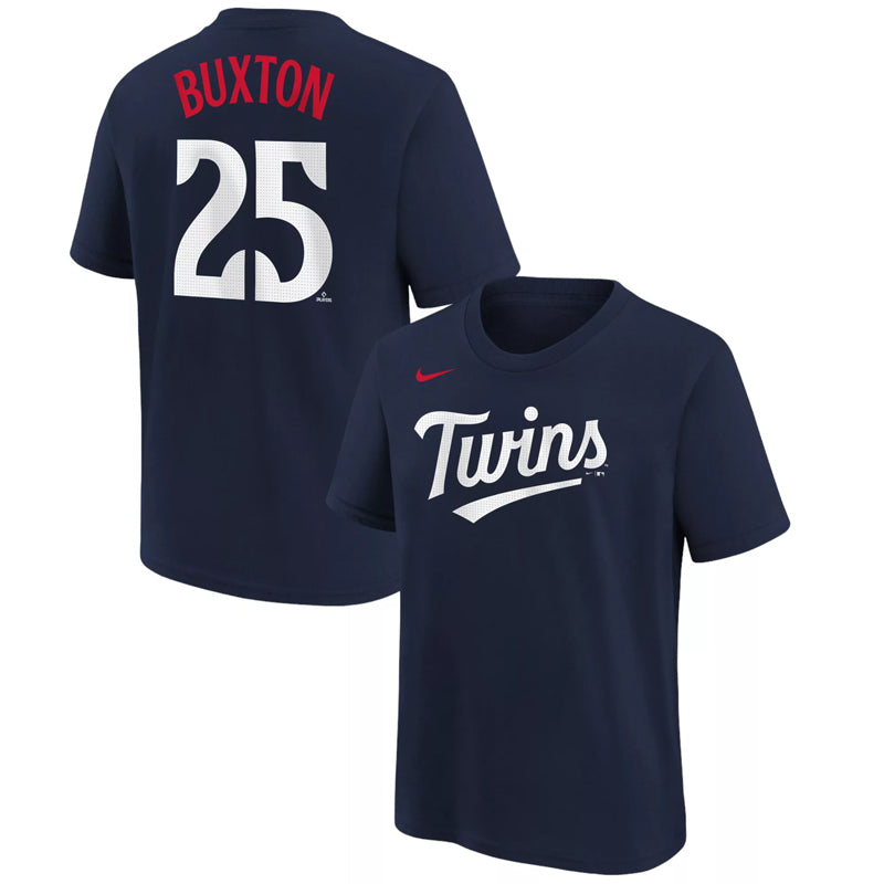 AVAILABLE IN-STORE ONLY! Byron Buxton Youth Minnesota Twins Nike Navy Player Tee Kids Nike