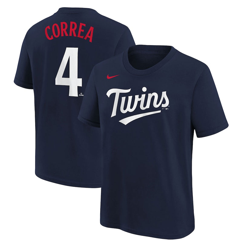 AVAILABLE IN-STORE ONLY! Carlos Correa Youth Minnesota Twins Nike Navy Player Tee Kids Nike