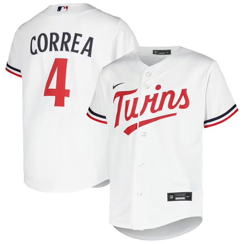 AVAILABLE IN-STORE ONLY! Carlos Correa Youth Nike White Minnesota Twins Replica Jersey Jerseys Nike