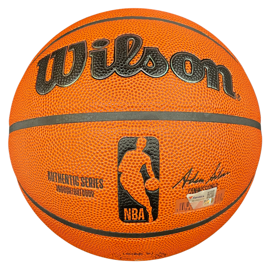 Anthony Edwards Autographed Wilson NBA Replica Basketball Autographs FanHQ   