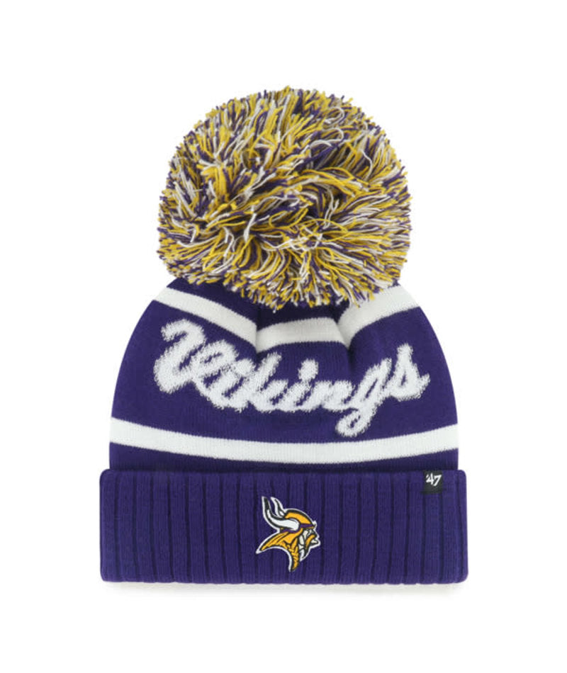 Minnesota Vikings '47 Brand Purple Spirited Cuff Knit w/ Pom – Fan HQ