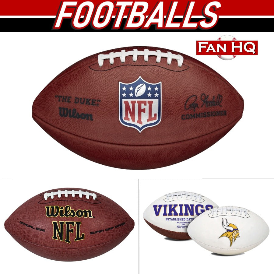 PRE-ORDER: J.J. McCarthy Autographed Full Size Football (Choose From List) Autographs FanHQ   