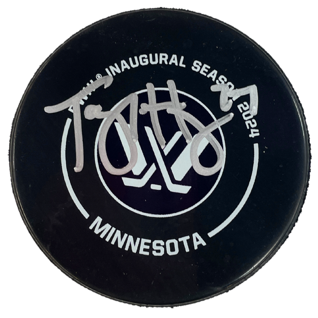 Taylor Heise Autographed PWHL Minnesota Official Game Puck Autographs FanHQ   