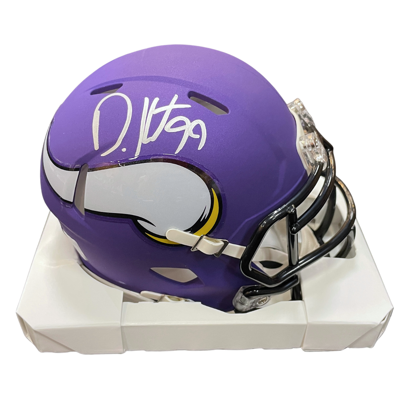 Danielle Hunter Autographed Minnesota Vikings Speed Mini Helmet Autographs FanHQ   