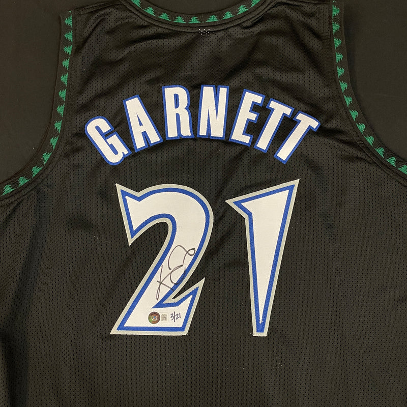 Kevin Garnett Autographed Pro-Style "Sota" Jersey (Numbered Edition) Autographs Fan HQ Standard Number (2-9 | 11-20)  