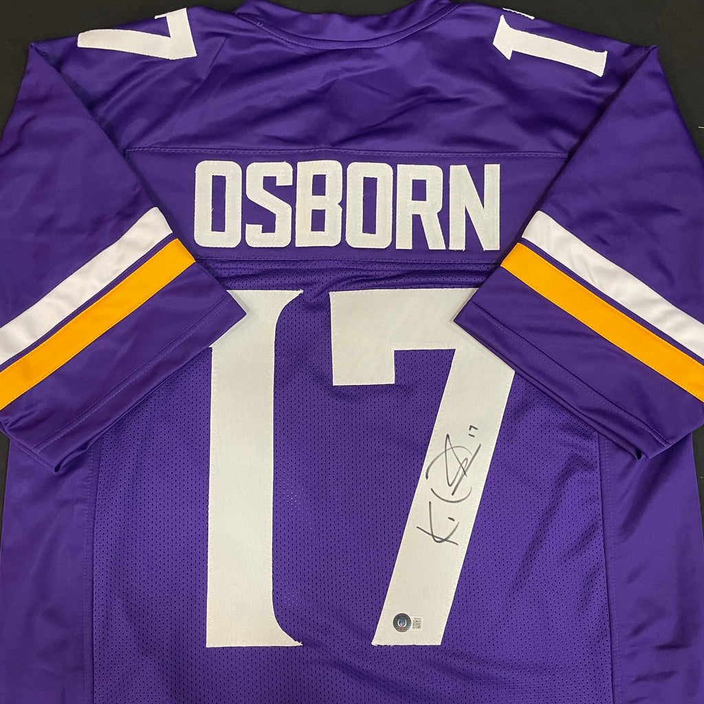 K.J. Osborn Autographed Purple Pro-Style Jersey Autographs FanHQ   