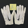 Ivan Pace Jr. Game Used Gloves and Spikes Autographs FanHQ 1/8/24 - 2023 Game Worn White Gloves (Pair 2)  