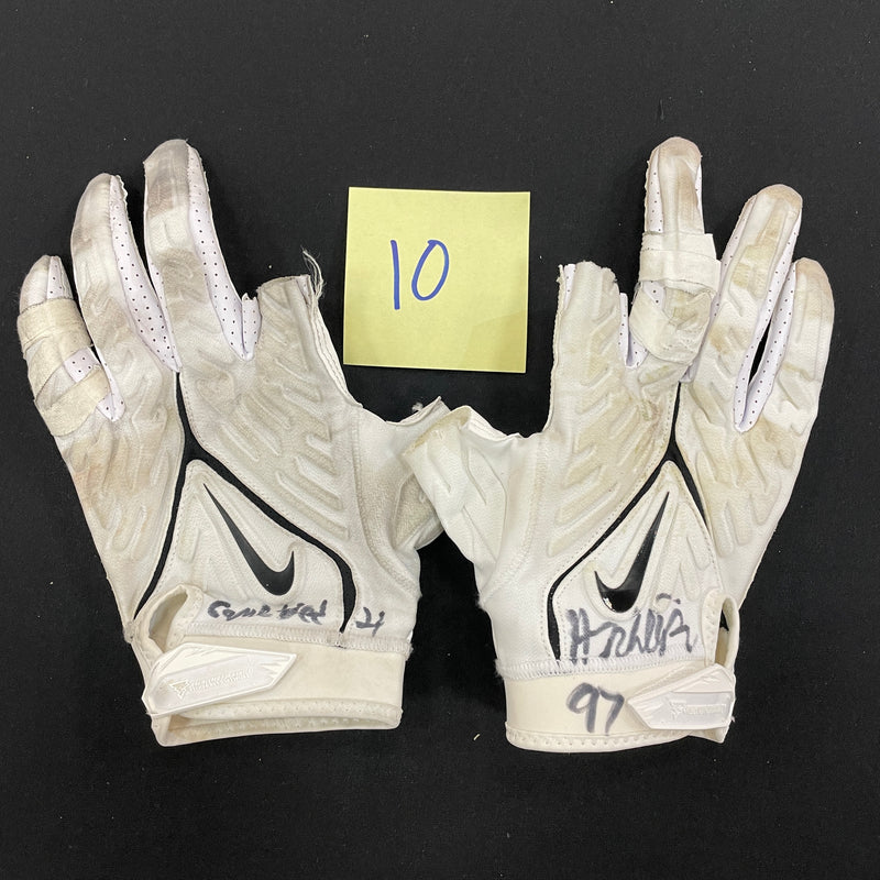 Harrison Phillips Game Used Gloves and Spikes Autographs FanHQ 2023 Game Worn Gloves(Pair 10)  