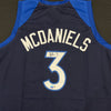 Jaden McDaniels Autographed Blue Pro-Style Jersey