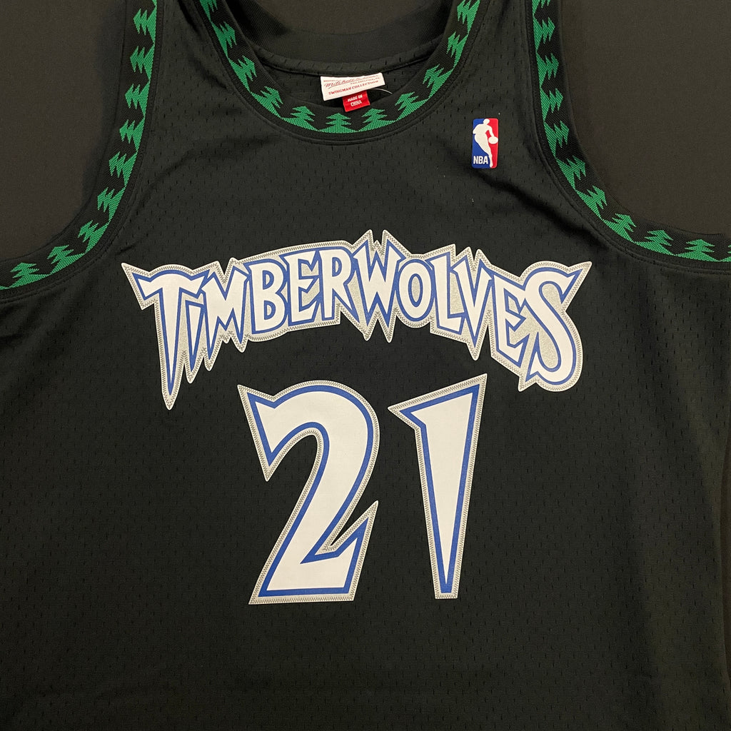 Kevin Garnett Autographed Black Minnesota Timberwolves Mitchell & Ness Jersey w/ 04 MVP Inscription Autographs FanHQ