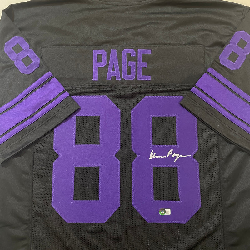 Alan Page Autographed Fan HQ Exclusive Blackout Jersey
