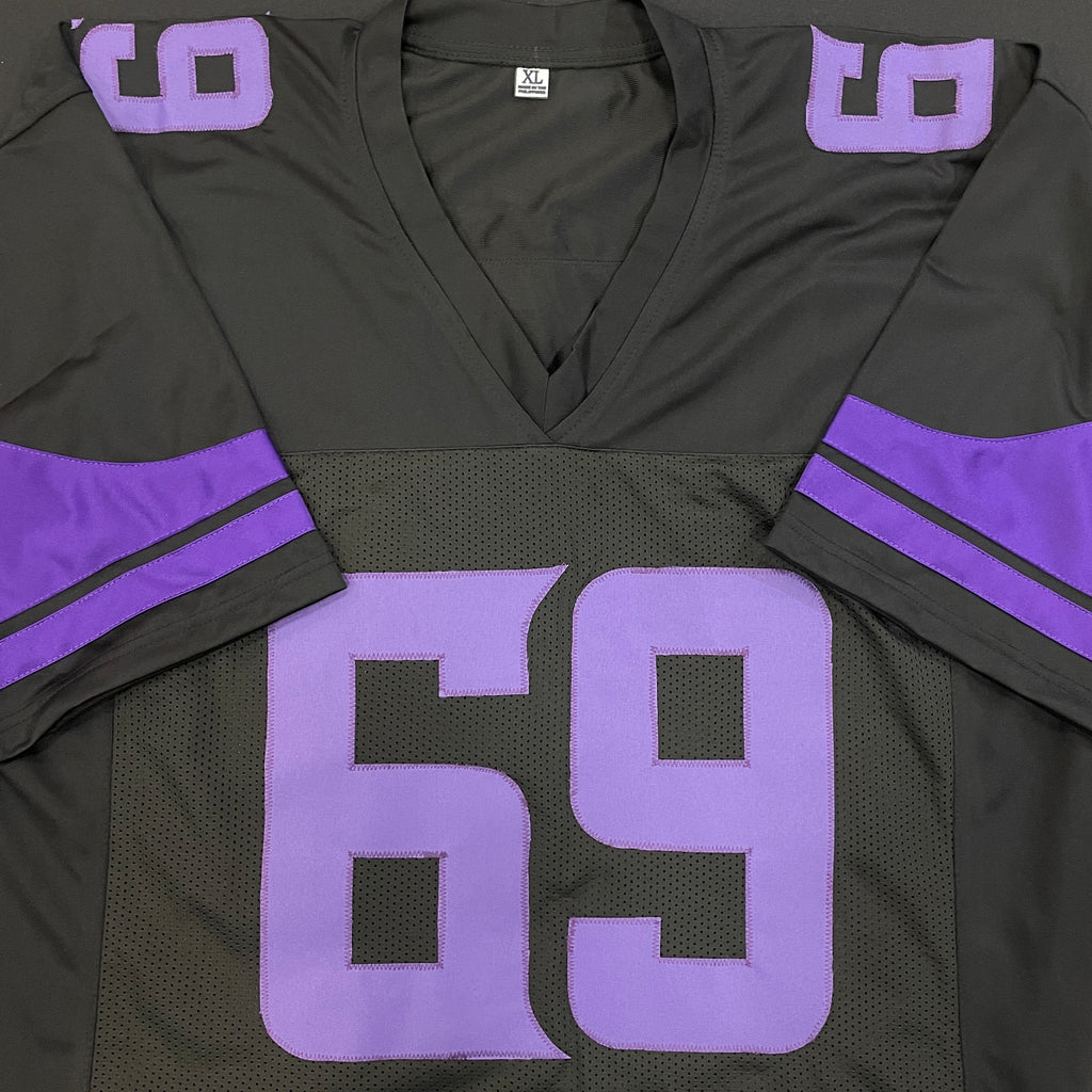 Jared Allen Autographed Fan HQ Exclusive Blackout Pro-Style Jersey Autographs FanHQ
