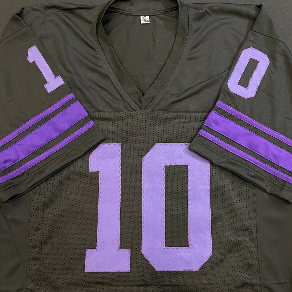 Fran Tarkenton Autographed Fan HQ Exclusive Blackout Nickname Jersey w/ Sir Francis & HOF 86 Inscriptions (Numbered Edition) Autographs FanHQ Number 1/10