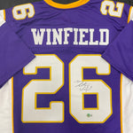 Antoine Winfield Autographed Purple Pro-Style Jersey Autographs FanHQ   