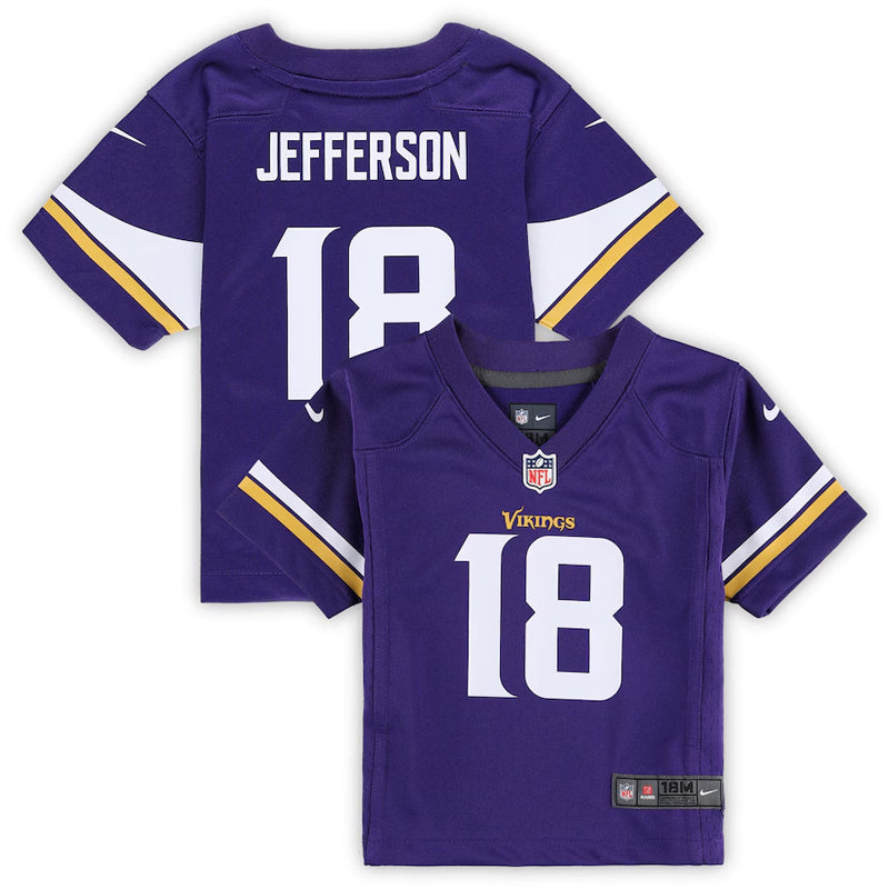 AVAILABLE IN-STORE ONLY! Justin Jefferson Infant Minnesota Vikings Purple Nike Replica Jersey Jersey Nike