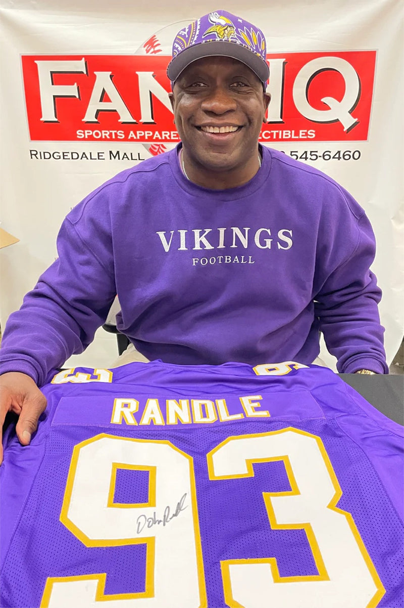 John Randle Autographed Purple Pro-Style Jersey – Fan HQ
