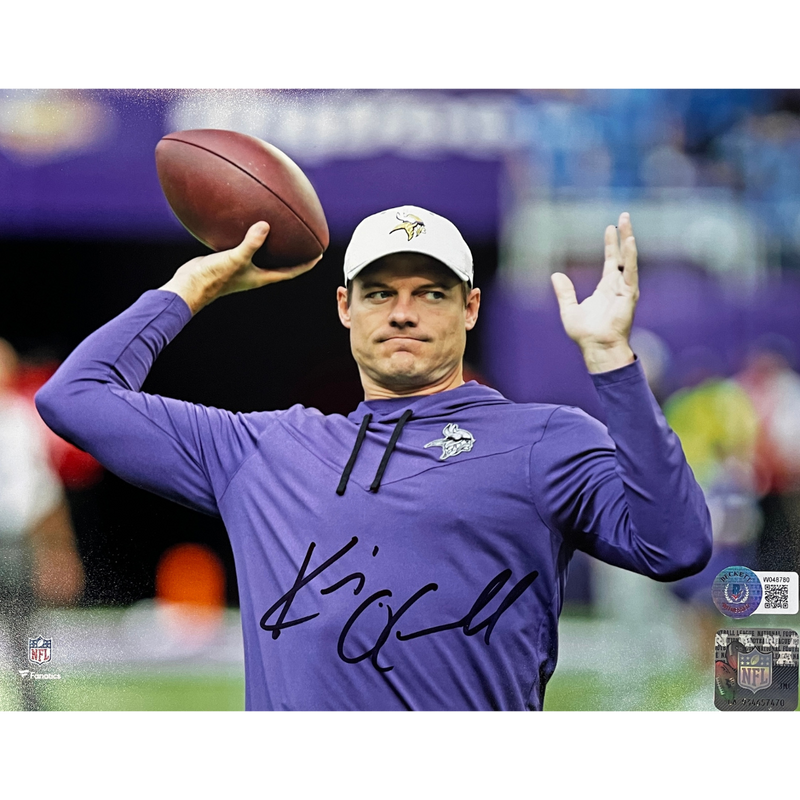 Kevin O'Connell Autographed Minnesota Vikings 8x10 Photo Autographs Fan HQ   