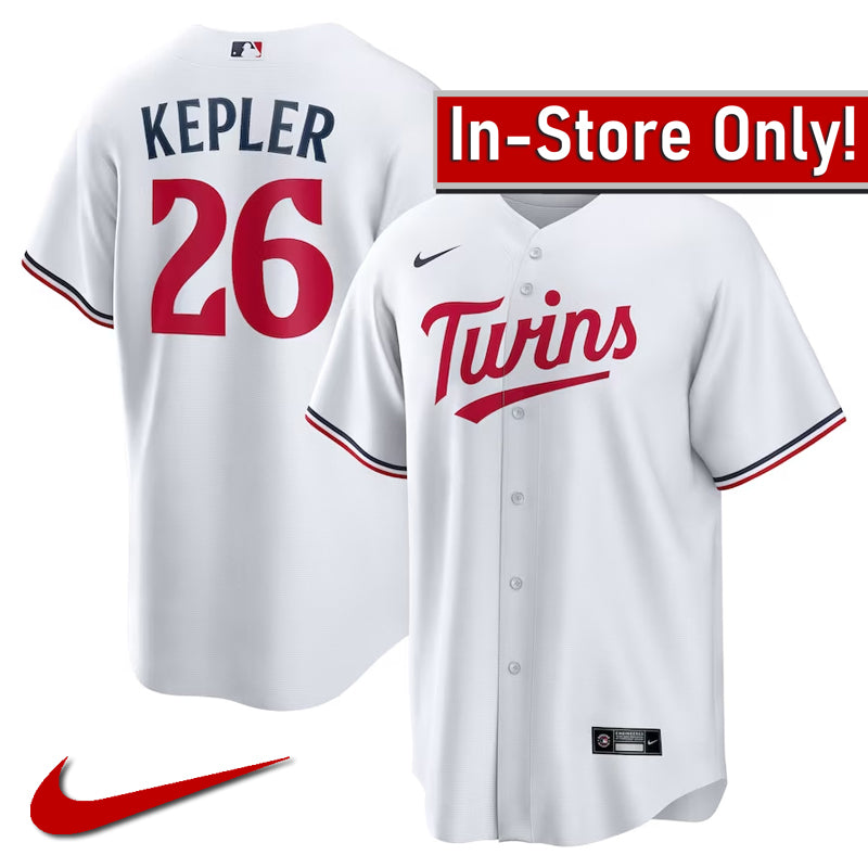 AVAILABLE IN-STORE ONLY! Max Kepler Nike White Minnesota Twins Home Replica Jersey Jersey Nike   
