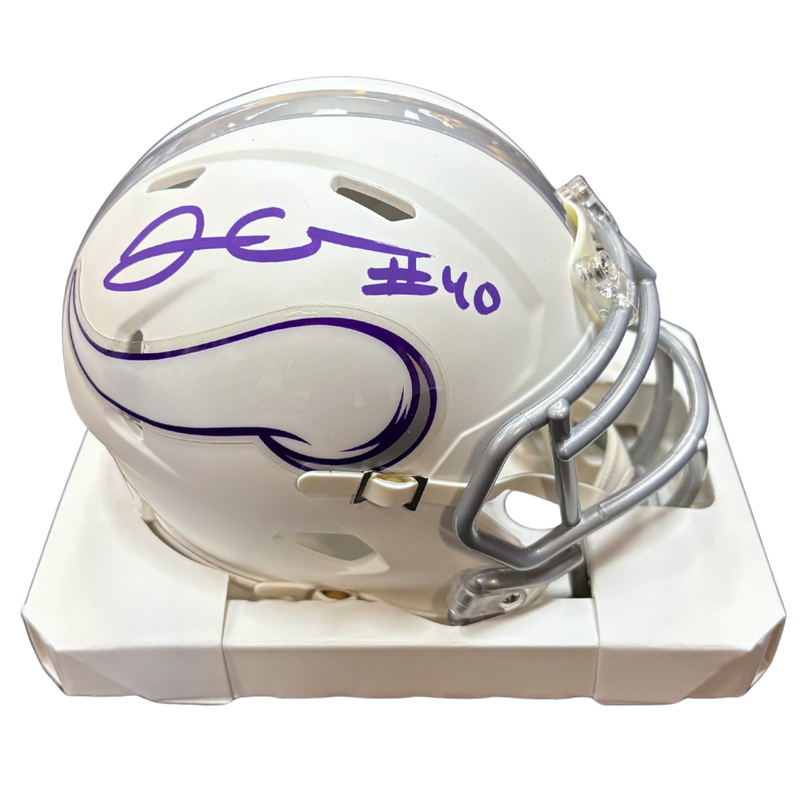 Jim Kleinsasser Autographed Minnesota Vikings Winter Warrior Mini