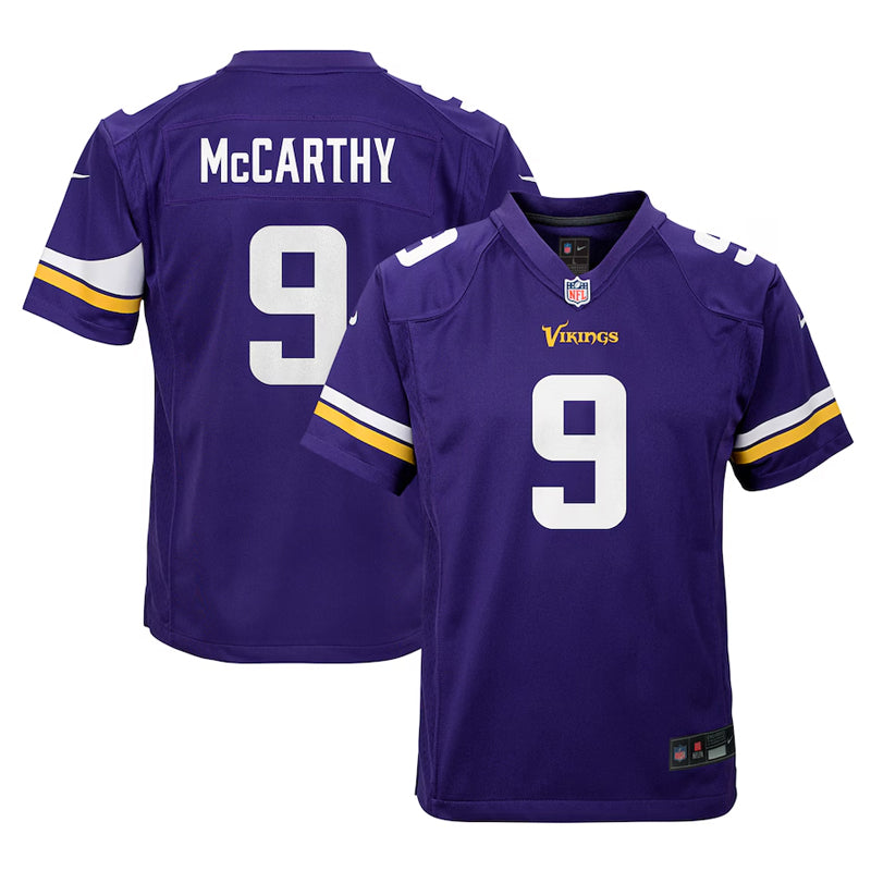 AVAILABLE IN-STORE ONLY! J.J. McCarthy Youth Minnesota Vikings Purple Nike Game Jersey Jersey Nike