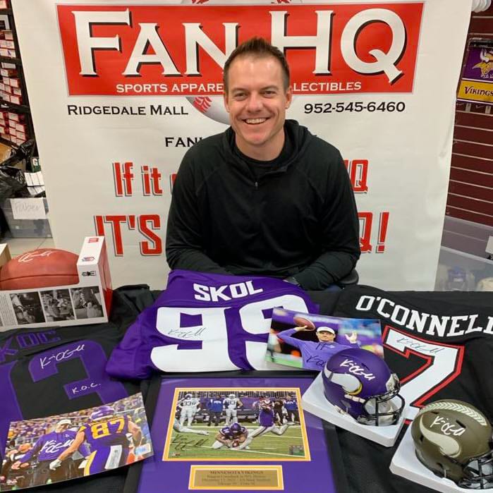 Kevin O'Connell Autographed Minnesota Vikings 8x10 Photo Autographs Fan HQ