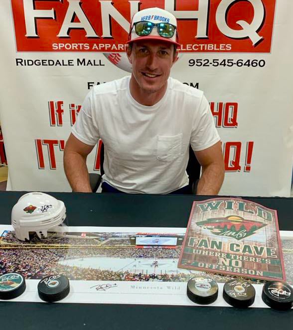 Ryan Carter Autographed Minnesota Wild 8x10 Photo Red Jersey Autographs FanHQ