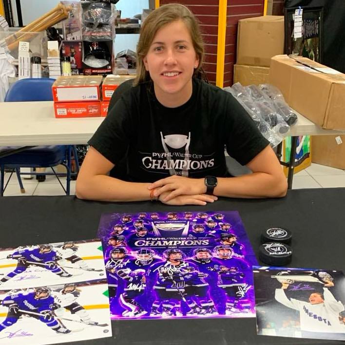 Denisa Krizova Autographed PWHL Minnesota 8x10 Photo w/ 2024 Champs Inscription Autographs FanHQ