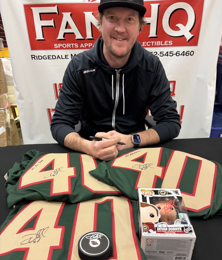 Devan Dubnyk Autographed Minnesota Wild Stadium Series 8x10 Photo Autographs FanHQ