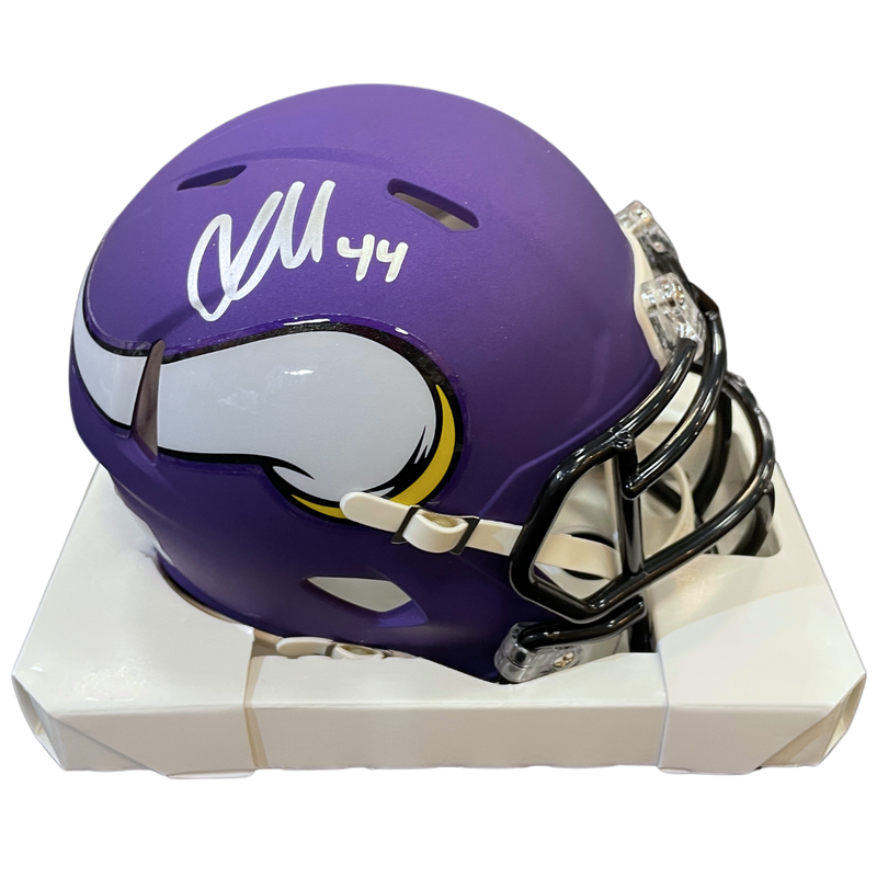 Josh Metellus Autographed Minnesota Vikings Speed Mini Helmet