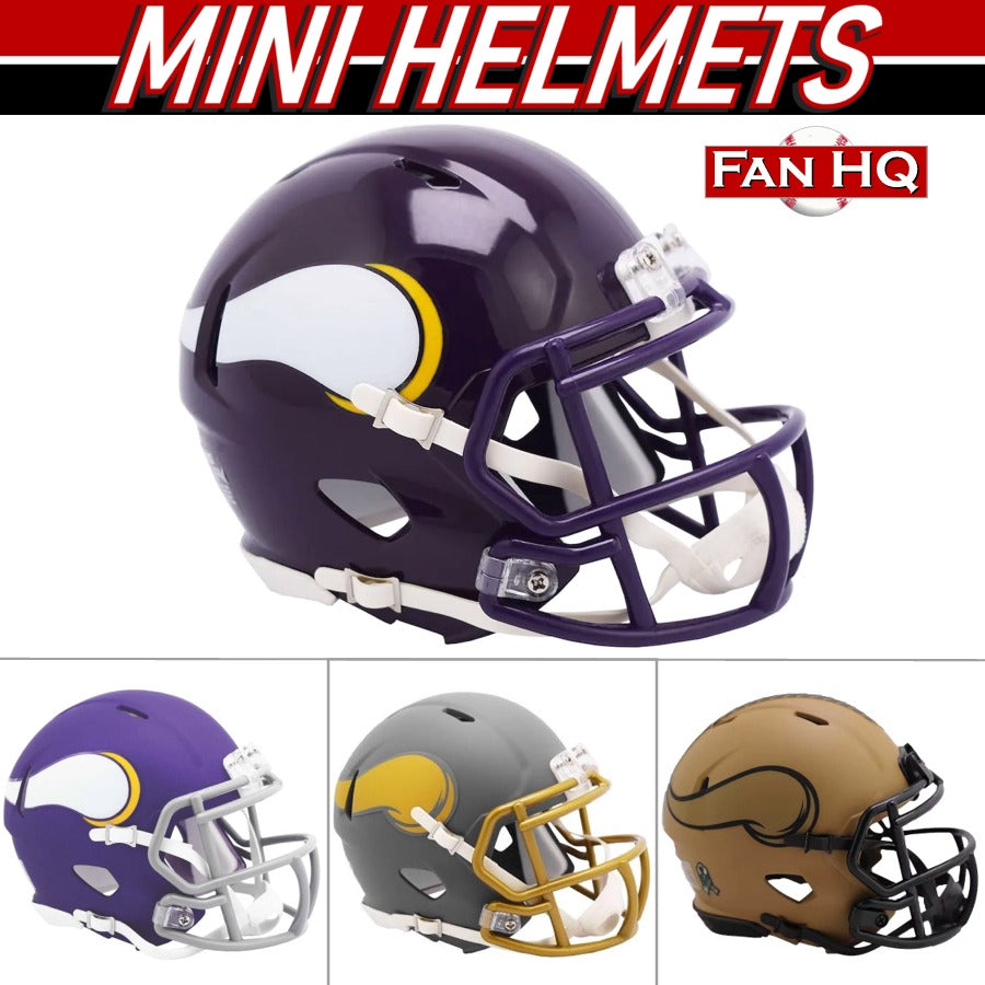 PRE-ORDER: Randy Moss Autographed Minnesota Vikings Mini Helmet (Choose From List) Autographs FanHQ   