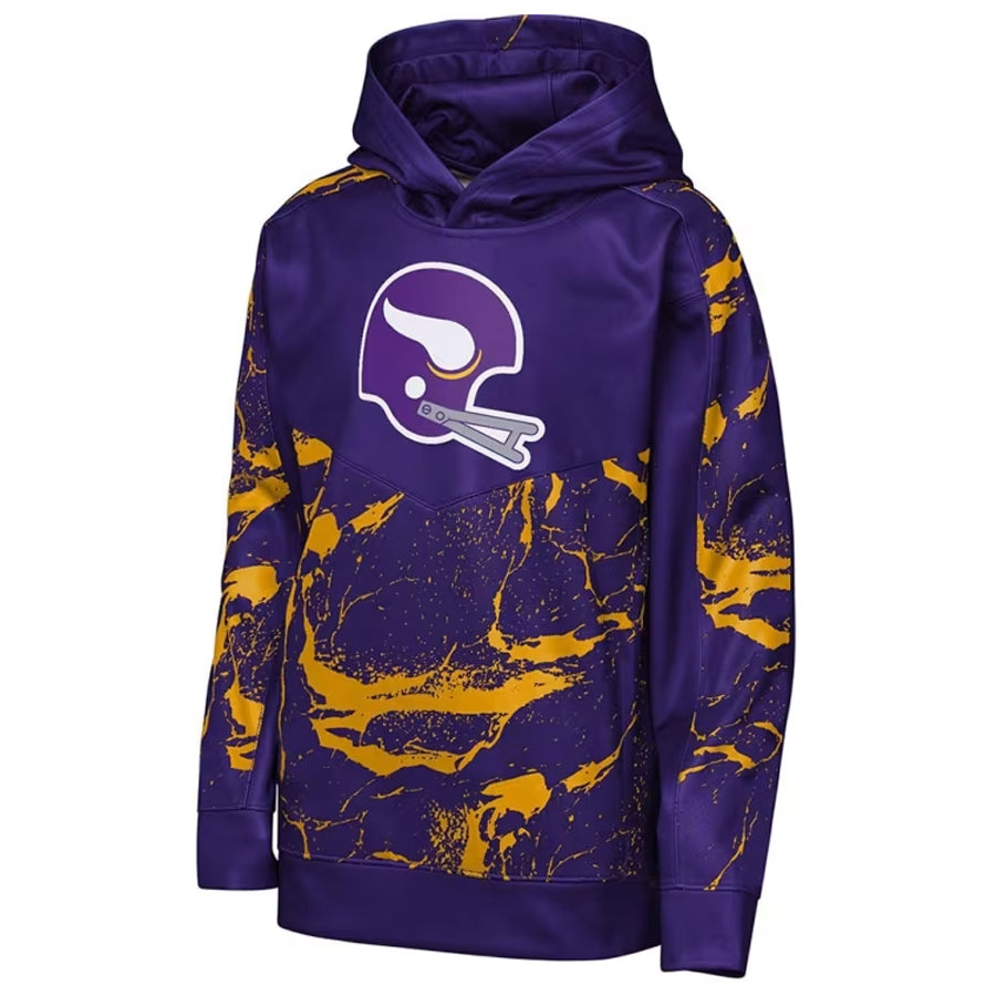 Minnesota Vikings Youth Offensive Line Pullover Hoodie Kids Outerstuff