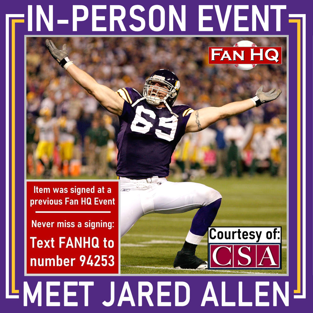 Jared Allen Autographed SotaStick Art 16x20 Photo Autographs FanHQ