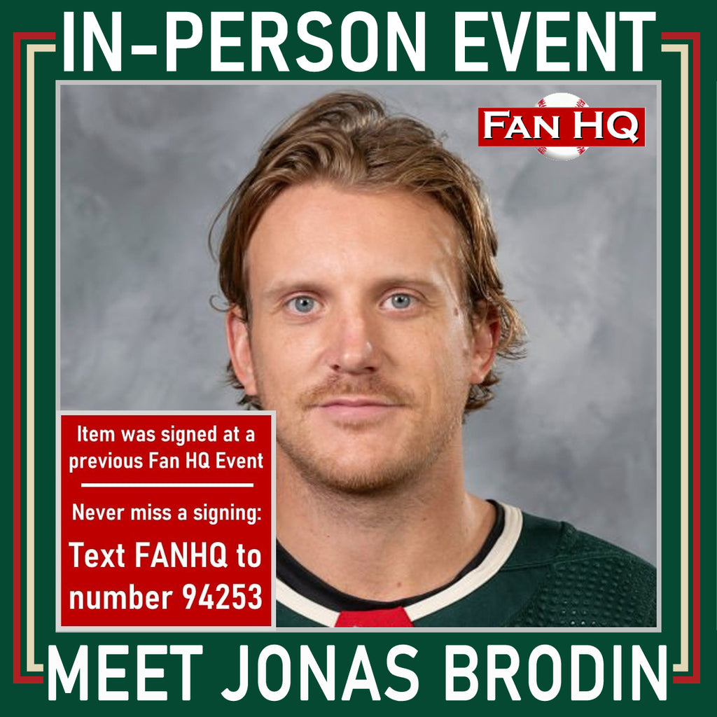 Jonas Brodin Autographed Minnesota Wild Mini Helmet Autographs FanHQ