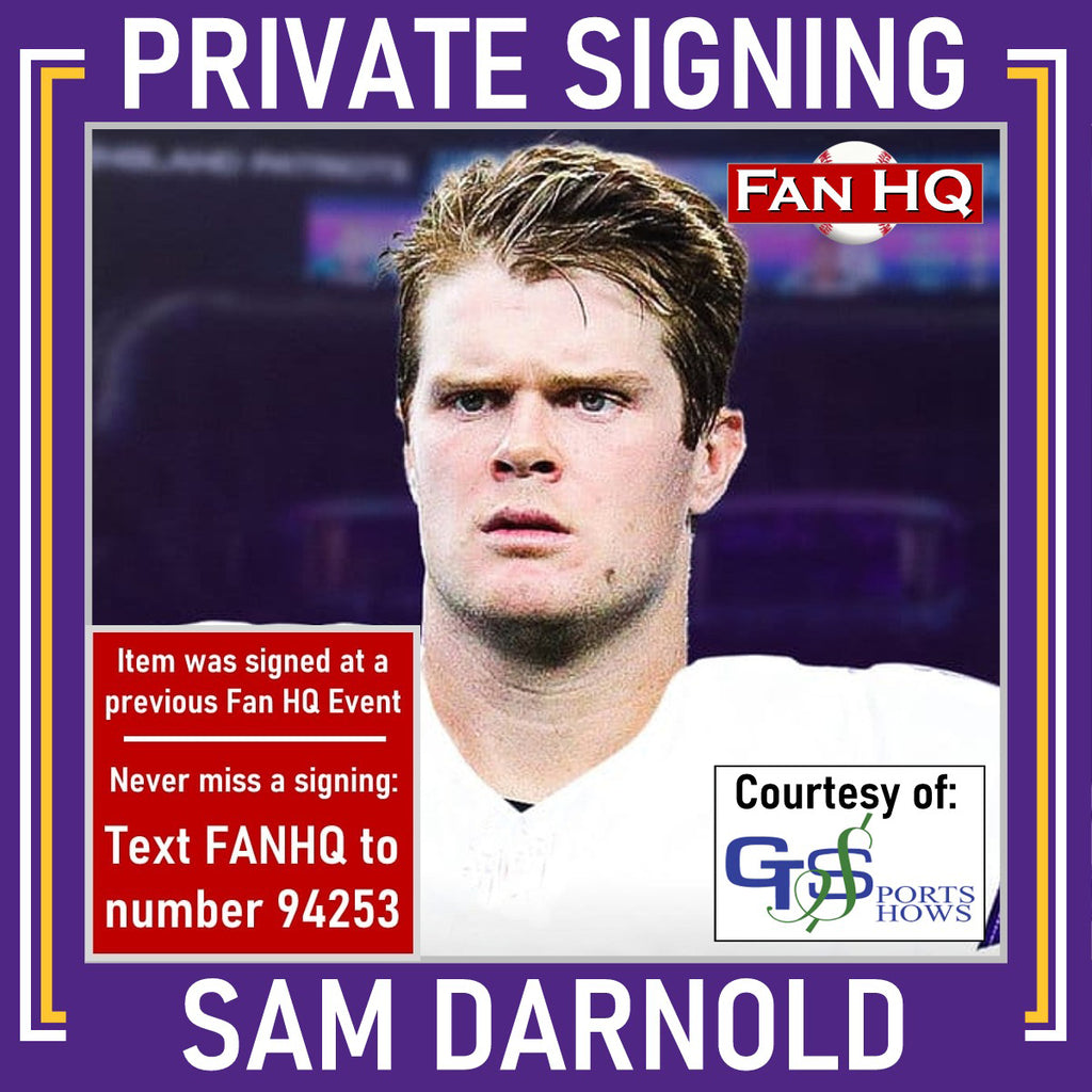 Sam Darnold Autographed Minnesota Vikings Speed Mini Helmet Autographs FanHQ