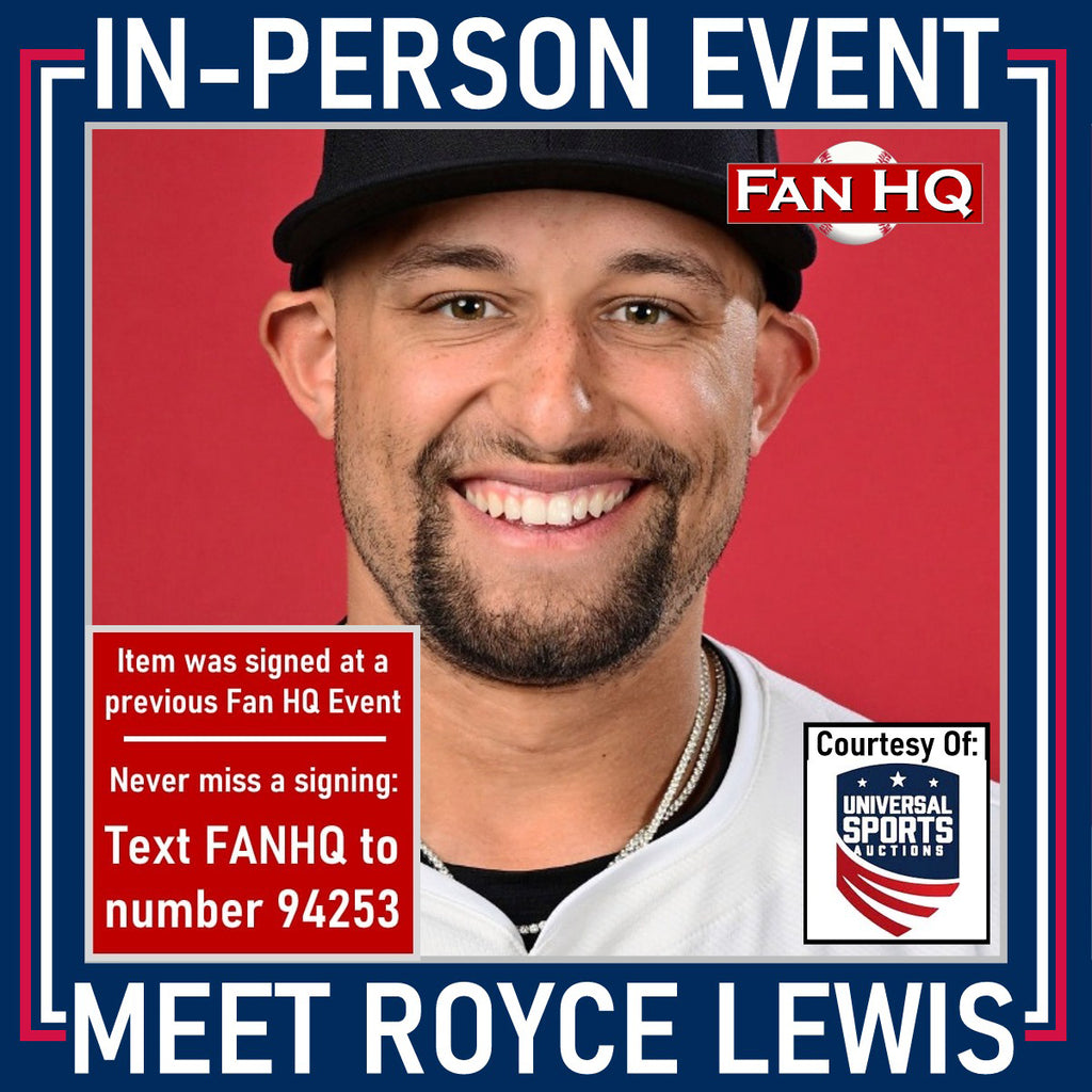 Royce Lewis Autographed Rawlings Official Major League Baseball w/ 2017 1st Pick Inscription Autographs Fan HQ