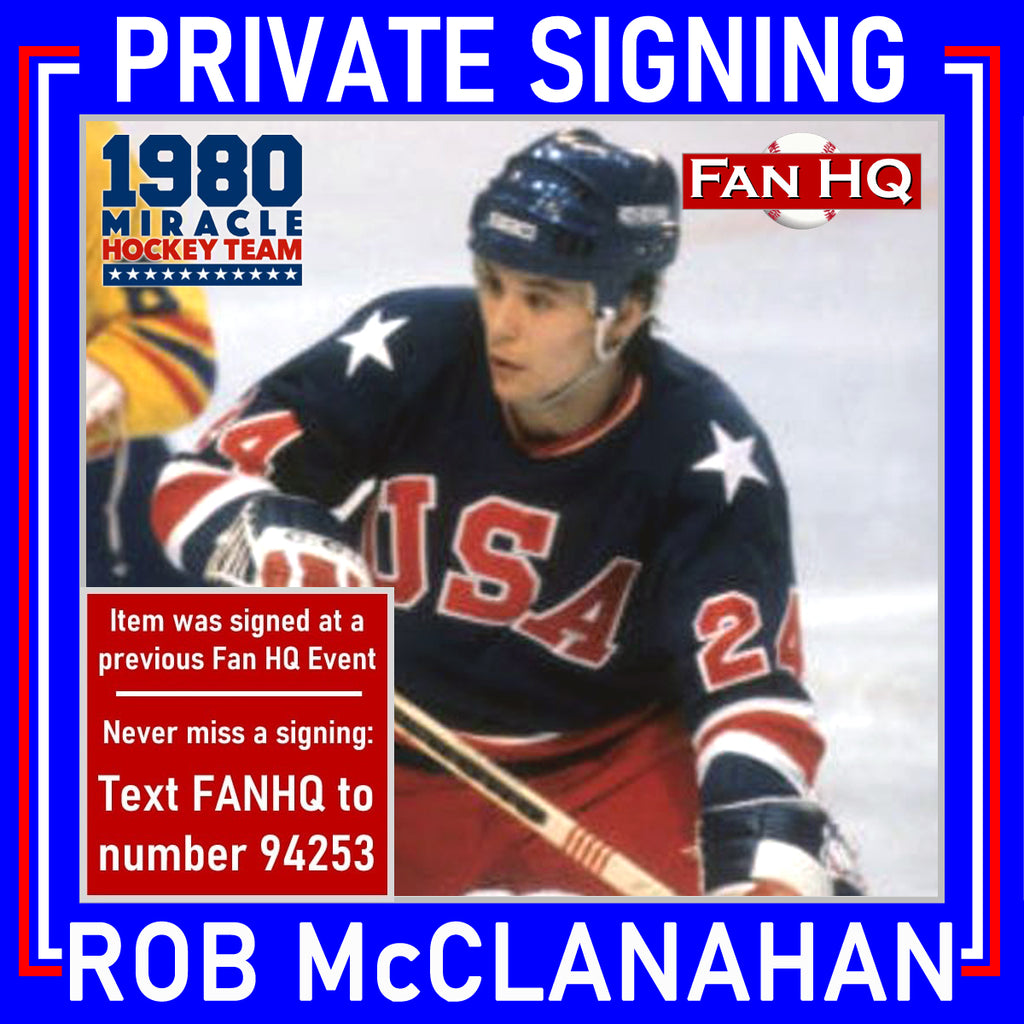 Rob McClanahan Autographed 1980 Team USA 8x10 Photo Autographs FanHQ