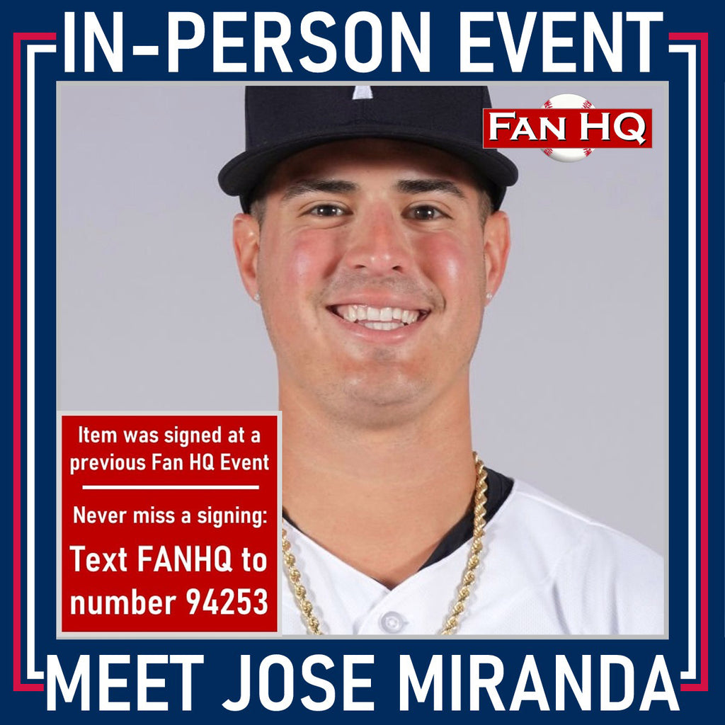 Jose Miranda Autographed Rawlings OMLB Baseball Minnesota Twins Autographs Fan HQ