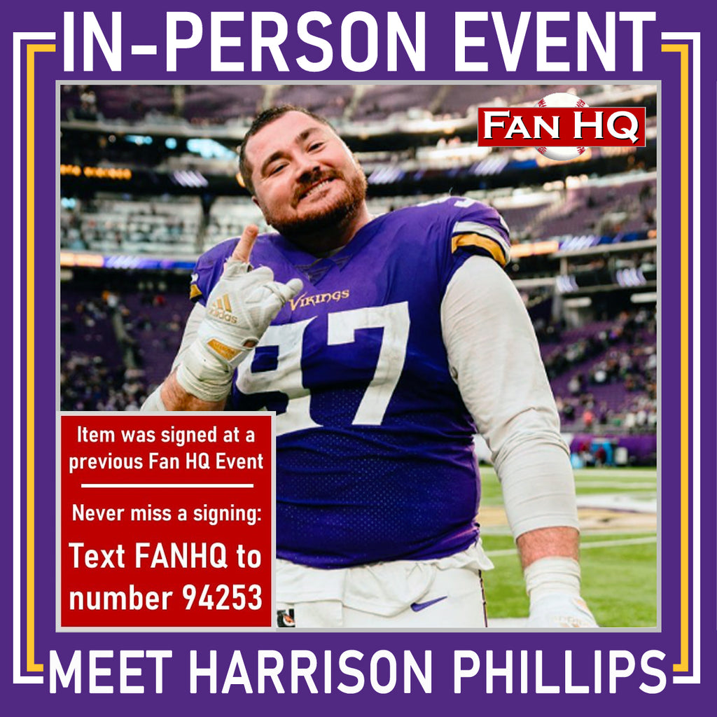 Harrison Phillips Autographed Minnesota Vikings 8x10 Photo Autographs FanHQ